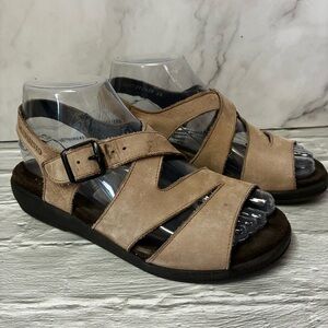 Mephisto Nubuck Leather Sand Sandals Women's Size 36